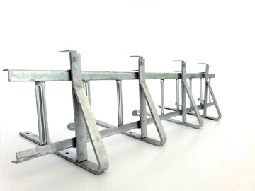 Płotek przeciwśniegowy 3m z 4 uchwytami ocynkowany DO POKRYĆ PŁASKICH