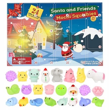 24 pcs świąteczne zabawki odstresowujące