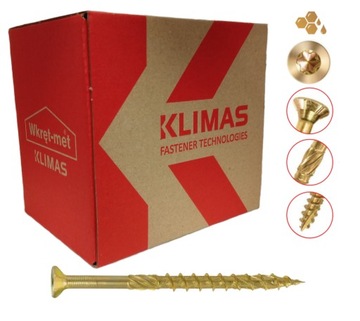 WKRĘTY CIESIELSKIE 6x80 TORX ŁEB STOŻKOWY 100 szt.