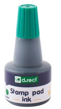 Tusz do pieczątek D.RECT zielony 30ml