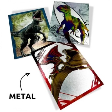 Пакеты-саше к 30-летию Парка Юрского периода, карты Панини для альбома динозавров