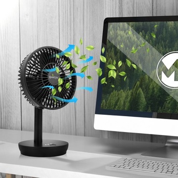 НАСТОЛЬНЫЙ ВЕНТИЛЯТОР БЕСПРОВОДНОЙ НАСТОЛЬНЫЙ ВЕНТИЛЯТОР 4000 МАЧ АККУМУЛЯТОР USB