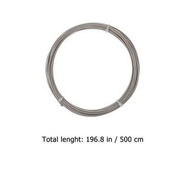 КАБЕЛЬНЫЙ РЕЛЬС ДЛЯ ЗАНАВЕС ВЕРЕВКА ИЗ НЕРЖАВЕЮЩЕЙ СТАЛИ