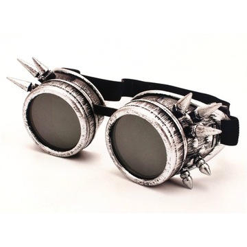OKULARY STEAMPUNK GOGLE HALLOWEEN MOTOCYKL KOLCE