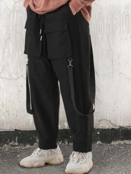 SHEIN SPODNIE MĘSKIE CZARNE PLUS SIZE 62 V8A