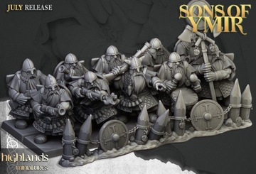 Dwarf Marksmen / Thunderer 10 szt. - Druk 3D