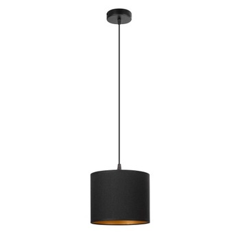 LAMPA WISZĄCA SUFITOWA MIDI ABAŻUR TKANINA LED