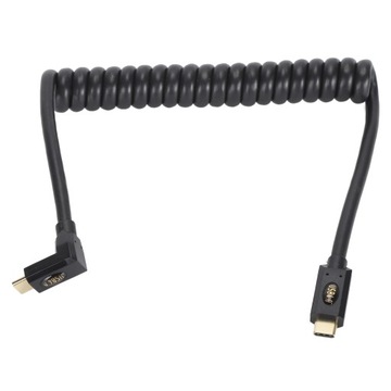КАБЕЛЬ СПИРАЛЬНОЙ ПРУЖИНЫ USB-C ДЛЯ БЫСТРОЙ ЗАРЯДКИ USB ТИПА C, 1 М