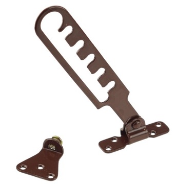 OGRANICZNIK PRZYTRZYMYWACZ BLOKADA OKNA BRĄZOWY PL