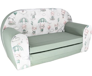 SOFA Z PIANKI DLA DZIECKA DZIECI DO ZABAWY PREZENT SOFA PIANKOWA ROZKŁADANA