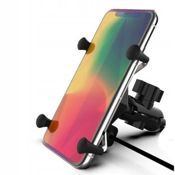 Uchwyt Motocyklowy na Telefon Uchwyt do Telefonu USB