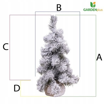 Заснеженная елка для украшения - 45 см - Бордовыми елочными игрушками