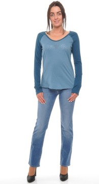 WRANGER bluzka turquoise WRANGER RAGAN TEE_ XL