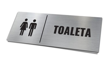 TABLICZKA TOALETA TABLICZKA WC ALUMINIOWA TABLICZKA TOALETA DAMSKO MĘSKA