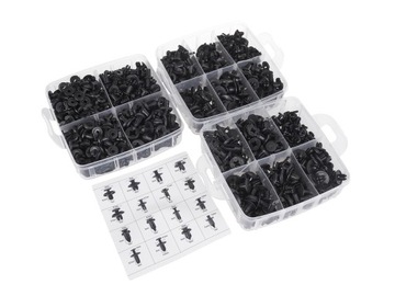 Зажимы, штифты, автомобильные зажимы для обивки автомобиля, 655 шт, комплект + съемник