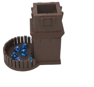 Первая деревенская башня для игры в кости - Dice Tower Коричневый шоколад