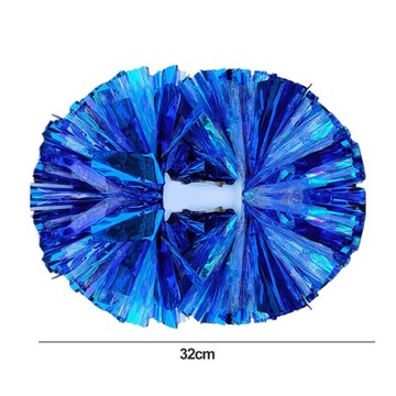 Двуглавый металлический помпон для черлидинга, цветочный шар