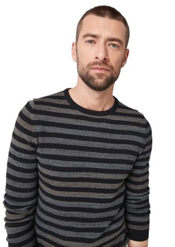 Мужской свитер s.Oliver, серая полоска - M