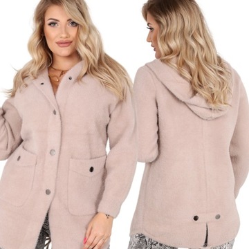 ALPAKA SWETER BLUZA SPORTOWA KAPTUR PIASKOWY 2180