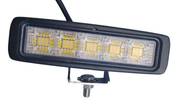 LAMPA ROBOCZA LEDOWA 45 LED DIODY OSRAM ROZPRASZAJĄCA 12-24V PROSTOKĄTNA