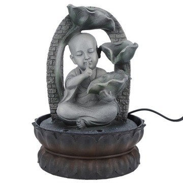 LED Resin Buddha Tabletop Wodospad Fontanna