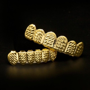 решетка зубов, бриллиант, позолоченный Golden Top