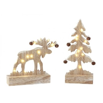 Деревянный Дед Мороз, высота 32 см.