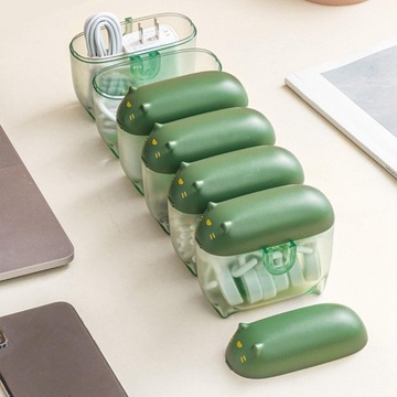 Компактный прозрачный с крышкой Cartoon Green.