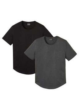 B.P.C 2-pak t-shirtów męskich z kieszonką r.3XL