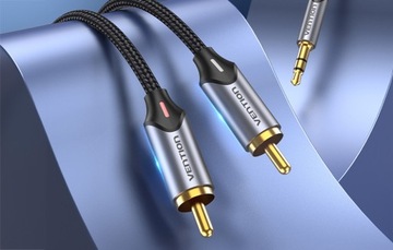 VENTION CABLE АУДИОКАБЕЛЬ 2X RCA CINCH НА MINIJACK 3,5 ММ CHINCH AUX 0,5 М