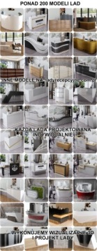 Стойка ресепшн R1 220х75см, светодиодная подсветка
