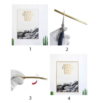 Гибкая золотая декоративная полоса, 21 мм.