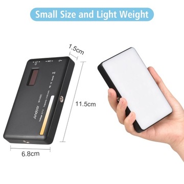 Andoer W140 LED Fill Light for Photography with Dual Color Temperature