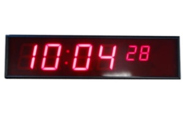 ЦИФРОВЫЕ СВЕТОДИОДНЫЕ ЧАСЫ / ПРОМЫШЛЕННЫЕ 6 ЦИФР 4 ДЮЙМА 670x165 мм