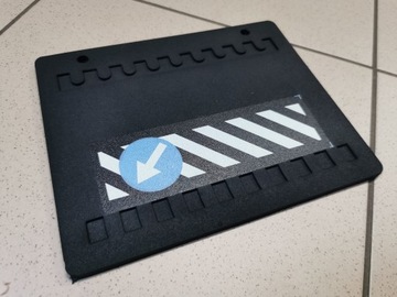 Брызговик прицепа, резина, 205х165, запрет, 2 шт.