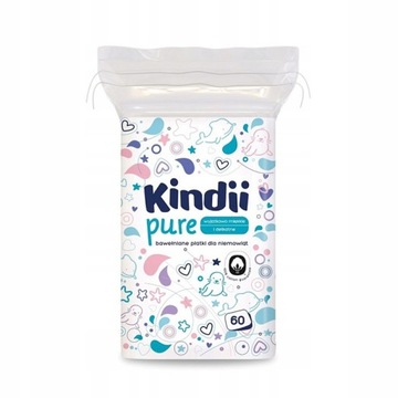 CLEANIC KINDII płatki kosmetyczne duże Niemowląt