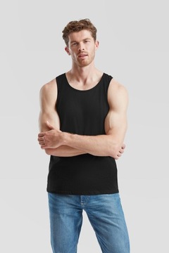 KOSZULKA NA RAMIĄCZKACH BOKSERKA MĘSKA TANK TOP FRUIT OF THE LOOM czarna S