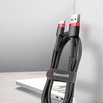 Нейлоновый кабель Baseus USB TYPE C USB-C 2A, 3M