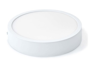 PANEL LED NATYNKOWY OKRĄGŁY BIAŁY 18W PLAFON