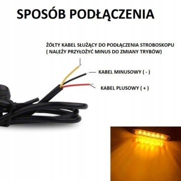ОРАНЖЕВЫЙ ГАБАРИТНЫЙ ФОНАРЬ СТРОБОСКОП ГРУЗОВИК 12LED