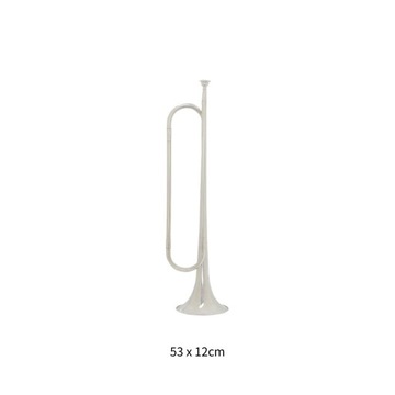 Музыкальный инструмент B Flat Bugle в классическом стиле с мундштуком Scout Silver.