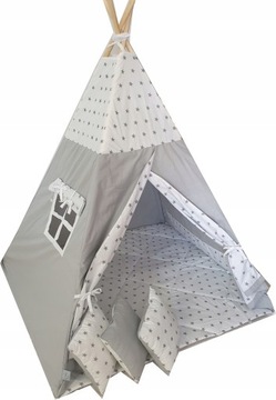 Namiot dla dzieci TIPI WIGWAM 3 poduszki, mata