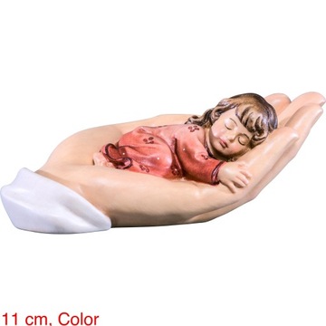 Ślizgająca się dziewczynka w ochronnej dłoni - 11 cm, kolor