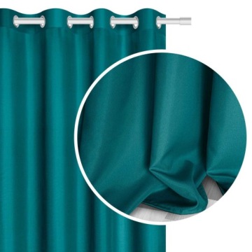 ZASŁONY 140x240 TURKUSOWA VIVA PRZELOTKI