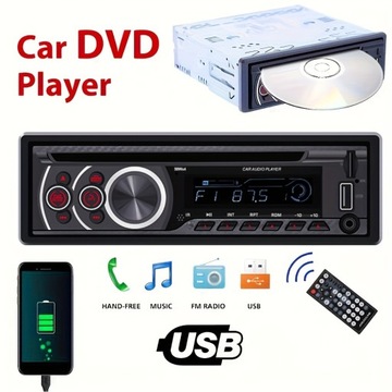 Автомобильный DVD-плеер 12 В, 1 DIN: наслаждайтесь цифровой музыкой BT Audio