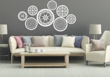 АЖУРНОЕ ПАНЕЛИ - НАБОР ИЗ 8 РОЗЕТ - 3D ОТДЕЛКА СТЕН