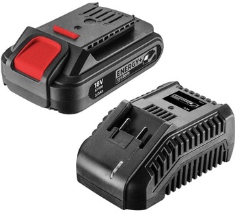 ГРАФИТ 2 аккумулятора 2,0 Ач, 18 В, зарядное устройство ENERGY