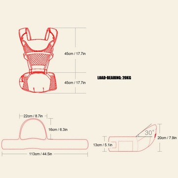 Многофункциональная дышащая эргономичная переноска для младенцев, мягкий детский стульчик H