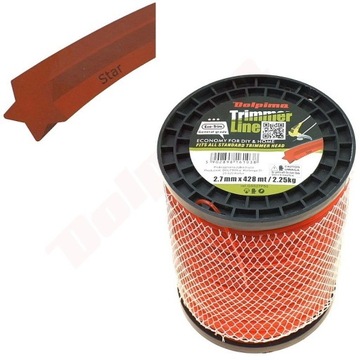 ŻYŁKA STAR DOLPIMA 2,7MM/428M STIHL HUSQVARNA