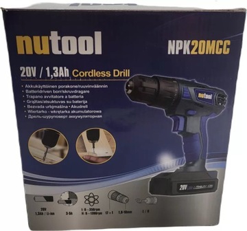 WKRĘTARKA NUTOOL ZASILANIE AKUMULATOROWE 20 V NPK20MCC